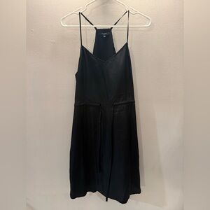 Madewell Black Backless Dress slip like dress